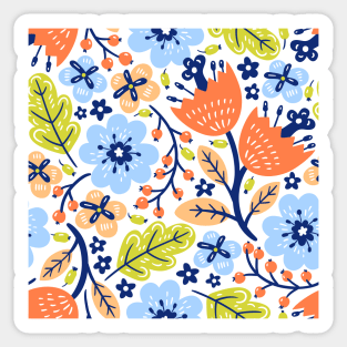 Rainbow flower garden Sticker